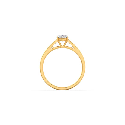Solitaire Marquise Shape Diamond Engagement Ring - 1.00 Cts