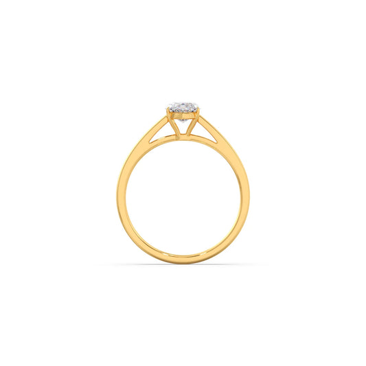 Solitaire Marquise Shape Diamond Engagement Ring - 1.00 Cts