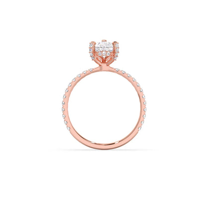 Pear Shape Diamond with Micro Setting Ring
