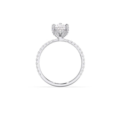 Pear Shape Diamond with Micro Setting Ring