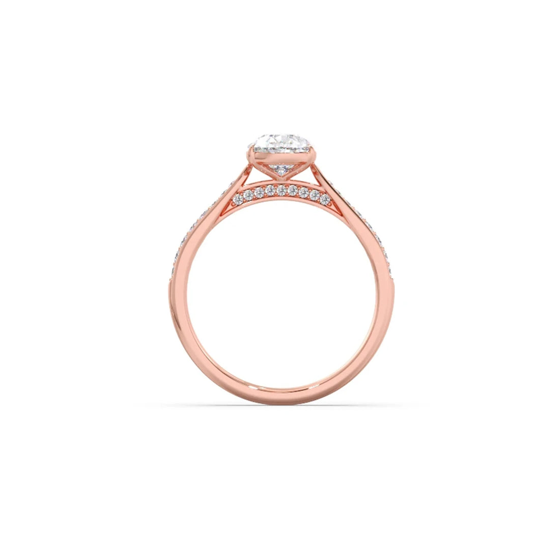1.45 Cts Pear Cut Diamond Engagement Ring
