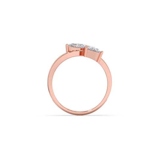 Pear Diamond Trilogy Engagement Ring