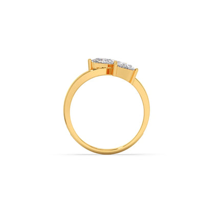 Pear Diamond Trilogy Engagement Ring
