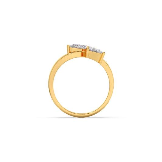 Pear Diamond Trilogy Engagement Ring