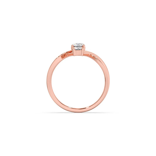 Interlocking Three-Stone Diamond Ring