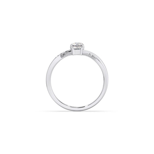 Interlocking Three-Stone Diamond Ring