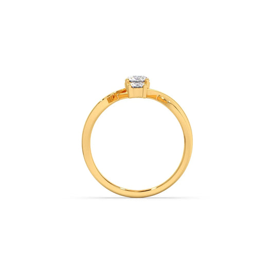 Interlocking Three-Stone Diamond Ring