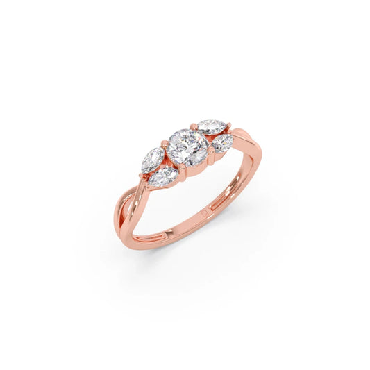 Twisted Vine Diamond Ring