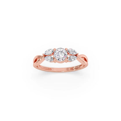 Twisted Vine Diamond Ring