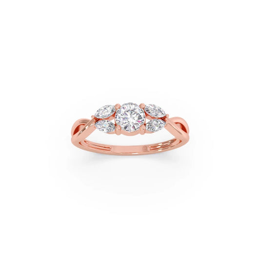Twisted Vine Diamond Ring