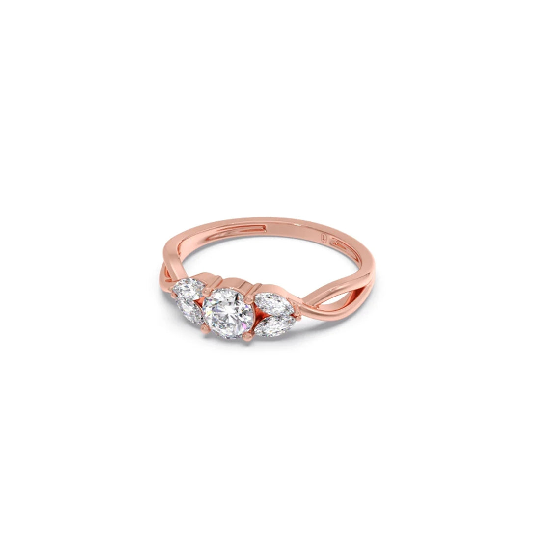 Twisted Vine Diamond Ring