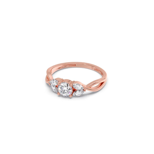 Twisted Vine Diamond Ring