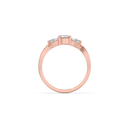 Twisted Vine Diamond Ring
