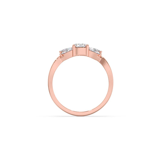 Twisted Vine Diamond Ring