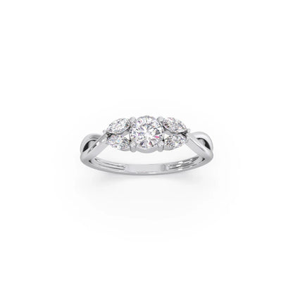 Twisted Vine Diamond Ring