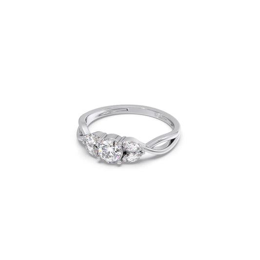 Twisted Vine Diamond Ring