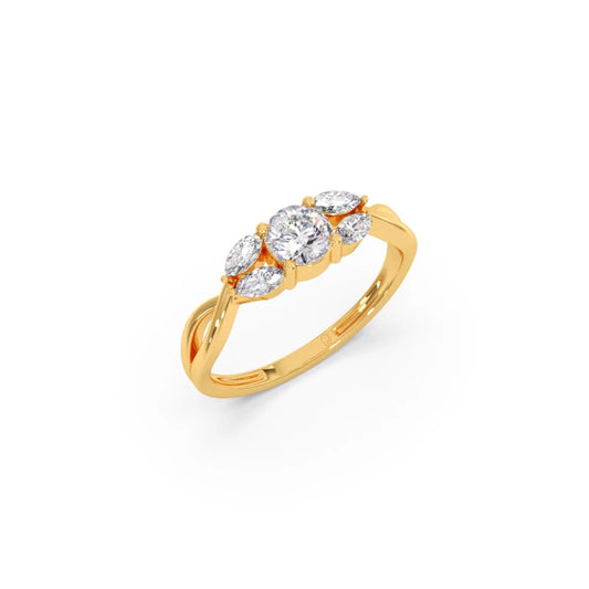 Twisted Vine Diamond Ring