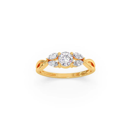 Twisted Vine Diamond Ring