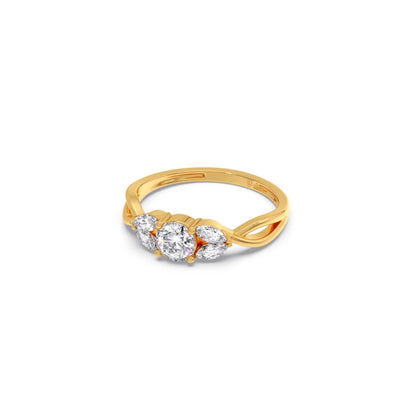 Twisted Vine Diamond Ring