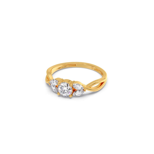 Twisted Vine Diamond Ring