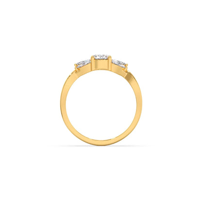 Twisted Vine Diamond Ring