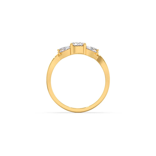 Twisted Vine Diamond Ring