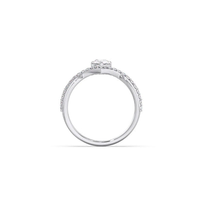 Whimsical Pear Diamond Ring