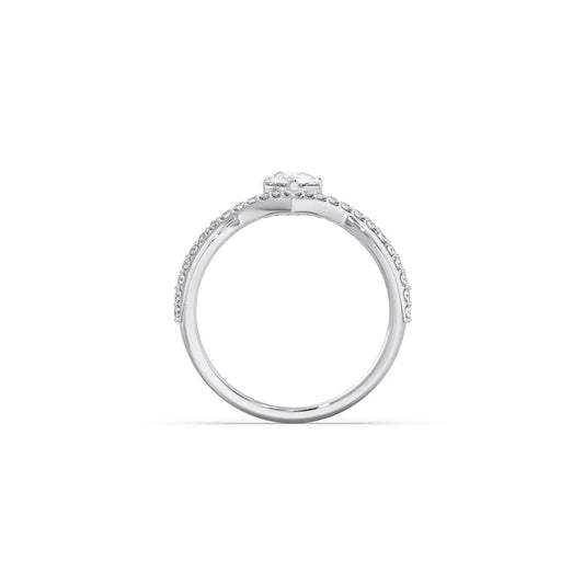 Whimsical Pear Diamond Ring