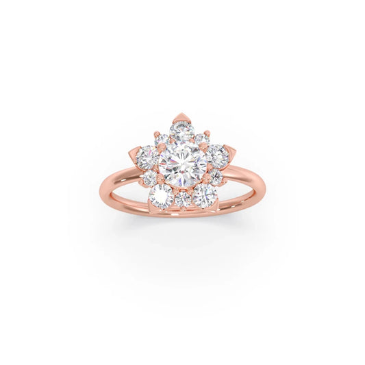 Celestial Flower Diamond Ring