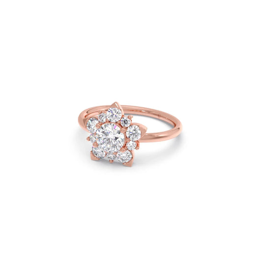Celestial Flower Diamond Ring