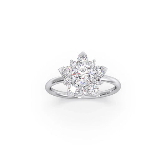 Celestial Flower Diamond Ring