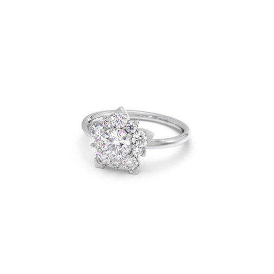 Celestial Flower Diamond Ring