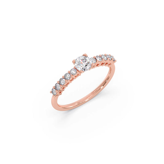 Delicate Diamond Engagement Ring