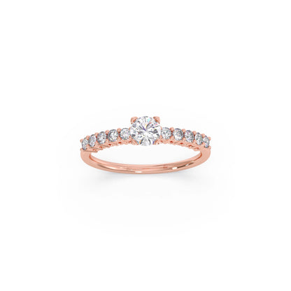 Delicate Diamond Engagement Ring