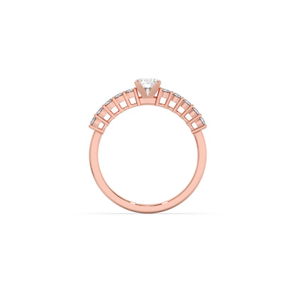 Delicate Diamond Engagement Ring
