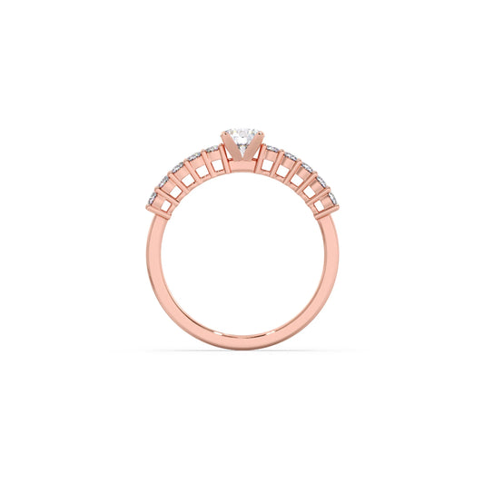 Delicate Diamond Engagement Ring