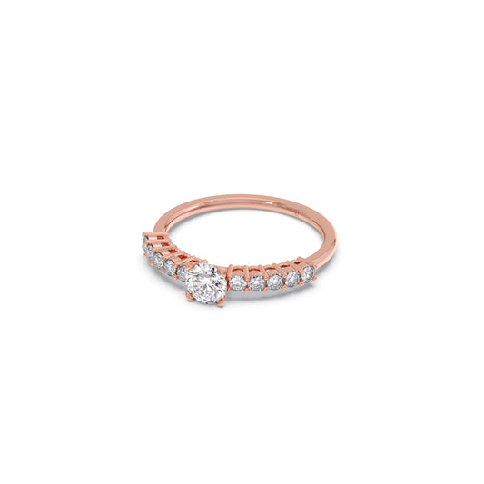 Delicate Diamond Engagement Ring