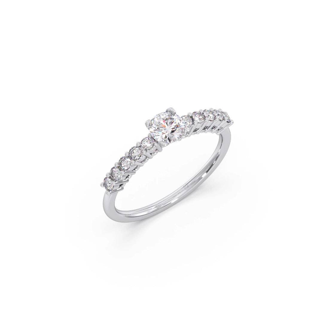 Delicate Diamond Engagement Ring