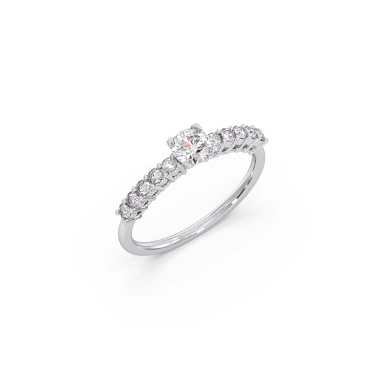 Delicate Diamond Engagement Ring