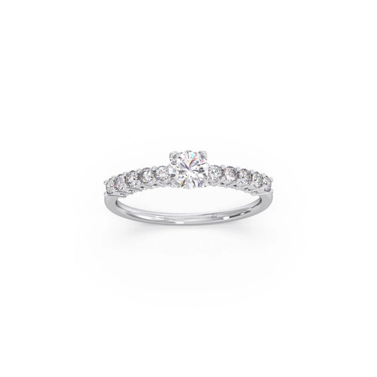 Delicate Diamond Engagement Ring
