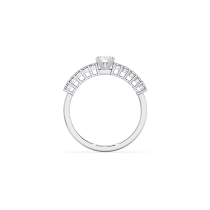 Delicate Diamond Engagement Ring