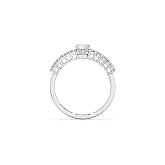 Delicate Diamond Engagement Ring