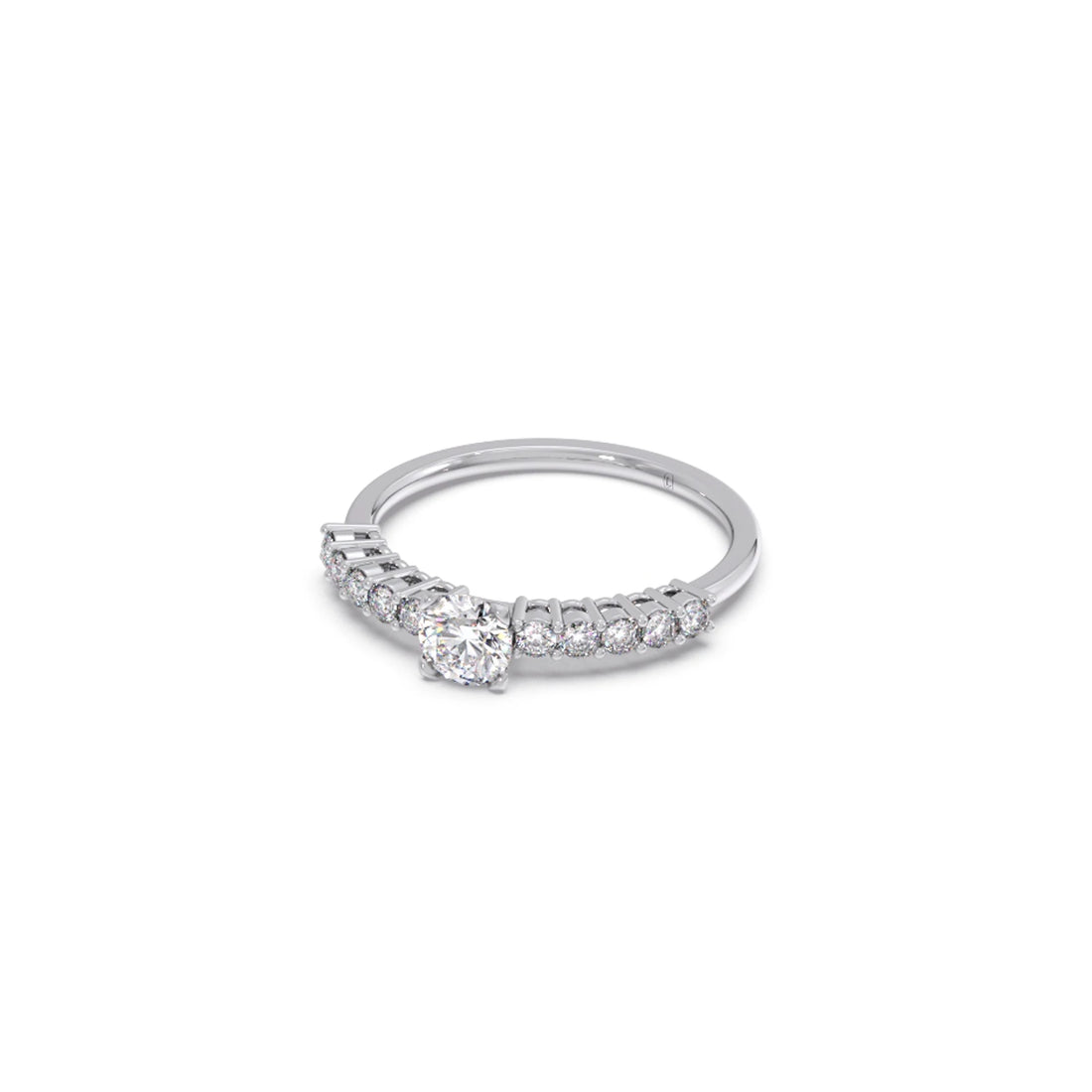 Delicate Diamond Engagement Ring