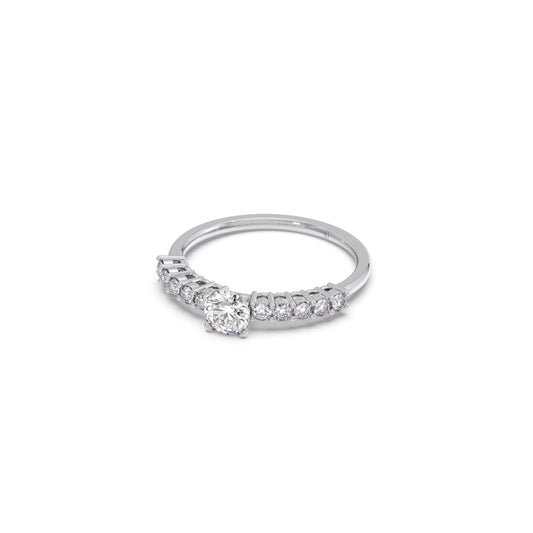 Delicate Diamond Engagement Ring