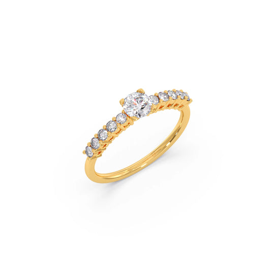 Delicate Diamond Engagement Ring
