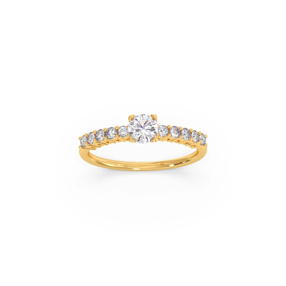 Delicate Diamond Engagement Ring