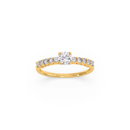 Delicate Diamond Engagement Ring