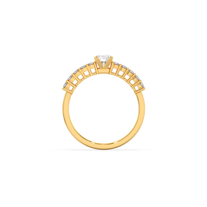 Delicate Diamond Engagement Ring