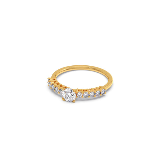 Delicate Diamond Engagement Ring