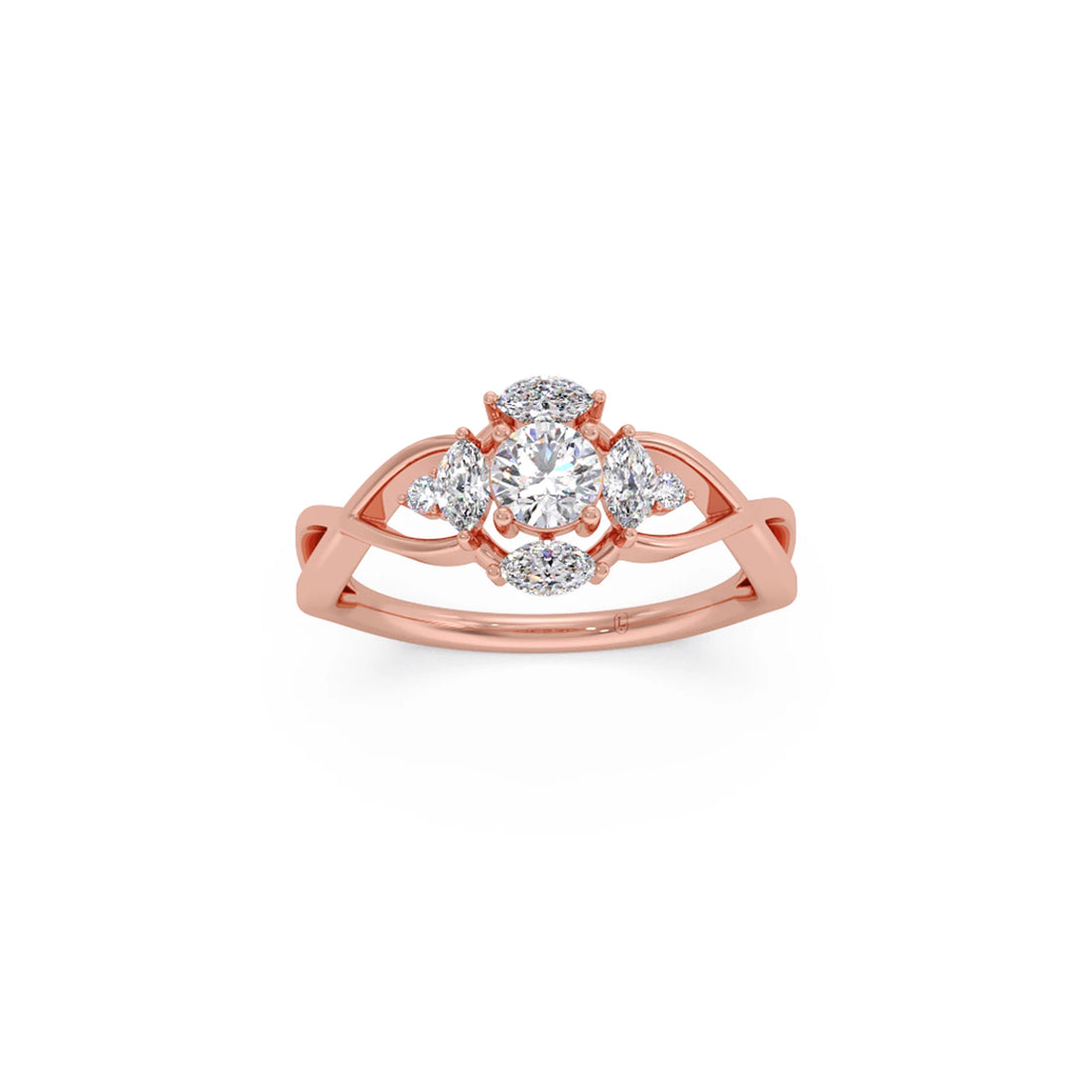 Intricate Halo Diamond Ring